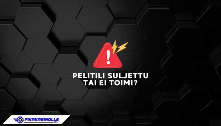 Pelitili suljettu tai ei toimi? Ohjeet ongelmatilanteiden ratkaisuun nettikasinoilla 2026.